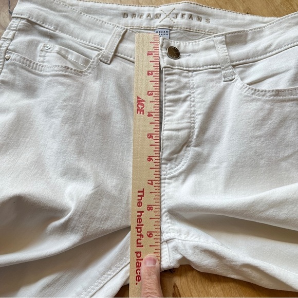 MAC JEANS DREAM WOMENS 30” WHITE STRAIGHT LEG CASUAL SUMMER COASTAL CHIC - Picture 7 of 10